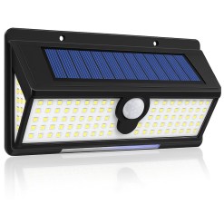 Rigwig Solar Lights Outdoor 190 LED, Motion Sensor Security Light with 270° Wide Angle, IP65 Waterproof Solar Wall Light for Front Door, Yard, Garage, Garden – Solar Powered Outdoor Lighting