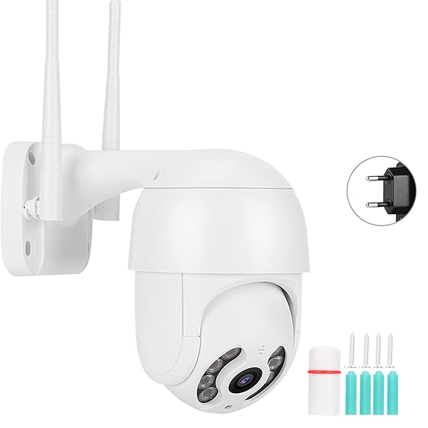 2 Inch Waterproof PTZ, 1080P WiFi 8 Lights Security Dome Camera Surveillance Works with Icsee 110 240VUS - Image 3