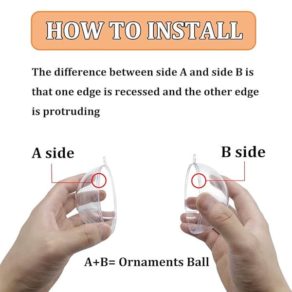 20 PCS Clear Fillable Ornaments Ball, Indoor Christmas Decorations, DIY Plastic Christmas Tree Decorations Balls, 3.15in/80mm Plastic Balls for Gifts, Wedding, Party, Home Decor - Image 5