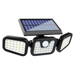 ARYAVRATA Led Bright Solar Lights Outdoor,74 LED Solar Motion Sensor Lights Outdoor, 3 Adjustable Heads Solar Security Lights, IP65 Waterproof Flood Lights for Pathway (74 LED Light)
