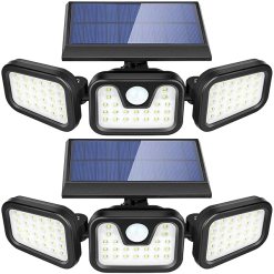 AVJONE Solar Outdoor Lights, 3000LM Super Bright Motion Sensor Outdoor Light, IP65 Waterproof Wide Angle 6500K Solar Powered Security Flood Lights for Outside Garage Yard Patio