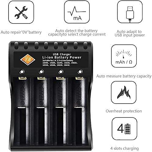 Bright Flashlight Torches, 4 Slot Universal Charger, with 4 Rechargeable Battery & Charger,Adjustable Focus Torch, Smart Charger for Outdoor Camping, Cycling, Night Fishingaily Use With 4-Slot Charger - Image 9