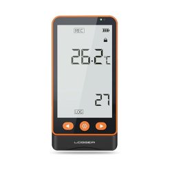 CHNADKS GSP-70S Temperature Data Logger with High-Precision Sensor, LCD Display, USB Data Export (PDF/Excel), Alarm Alerts, Rechargeable Battery, for Cold Chain, Storage & Labs (-30°C to 60°C)