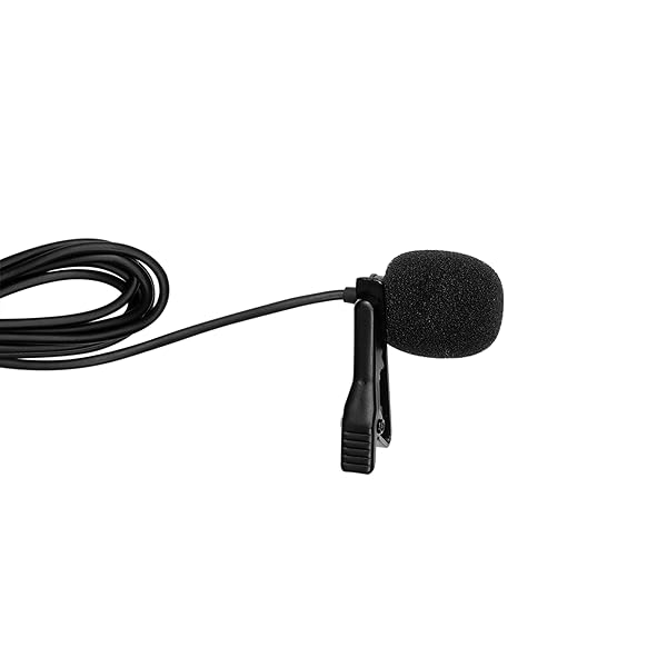 Fovitec Lavalier Microphone, Omnidirectional Condenser Mic iPhone Android Smartphone DSLR, Camcorders, Audio Recorders, PC Laptop Recording - Image 3