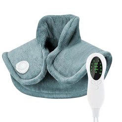 Heat Pad for Neck and Shoulder with 10 Heat Options, 45-120 Min Auto-Off Timers, Heated Neck Wrap for Pain Relief, Neck Warmer for Men Women Elderly - Fast Heat Heating Pad