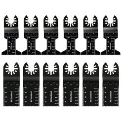 Lvjkes 12 Piece Multi-Tool 45mm/34mm Carbon Steel Multi-Function Blades Heat Resistant and Wear Resistant Available for Fein Multimaster, Bosch, Black Decker