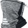 MELLIEX Multifunctional Neck Warmer with Drawstring, Elastic Breathable Neck Cover, Windproof Sun Protection Neck Warmer for Men Women Outdoor Cycling Motorcycle Racing, grey, 44*26cm