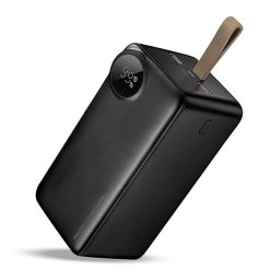 RIGWIG Power Bank PD 20W Fast Charging USB 22.5W x2, USB C Input/Output, LED Display W/Smart Chip Battery Pack for iPhone 16/15/14/13 Pro Max Smartphone Android POWERED BY RECCI (50,000mAh)