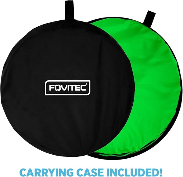 Rigwig 1.5m x 2m Double-Sided Pop-Out Muslin Studio Pro Photography/Streaming Background Foldable Panel, Zipper Carry Bag with 7.6'' Heavy Duty Backdrop Stand (Blue/Green Backdrop Only) - Image 4