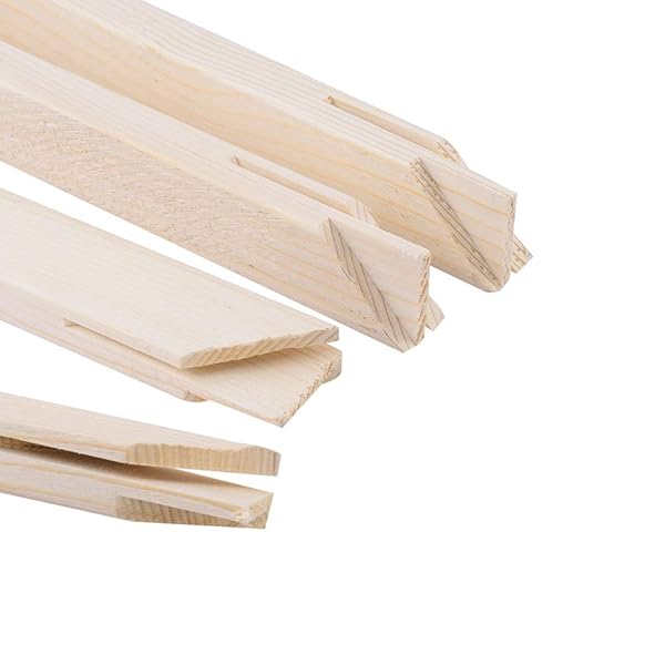 Solid Canvas Stretcher Frames, Premium Pine Wood Strips Bar Set, for Oil Paintings Poster Prints, DIY Arts Accessory Materials Supply, 20"x24"/50x60cm - Image 3