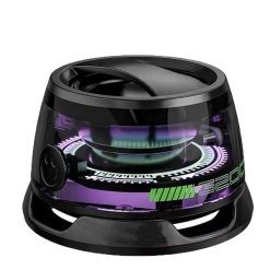 Tesmoc B2u RGB Magnetic Bluetooth Speaker, G200 Mini Speaker for Metal Surface, Multifunctional Cell Phone Stand Wireless Speaker with Strong Magnet for Camping, Desk Decor(Black)