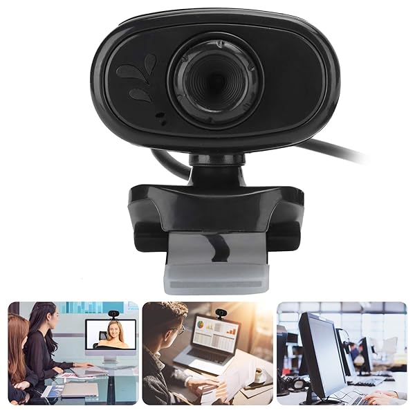 ciciglow USB Webcam with Microphone,Computer Camera PC Desktop High-Definition Image Drive‑Free Video Conference for Video Calling, Studying, Conference - Image 7